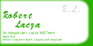 robert lacza business card